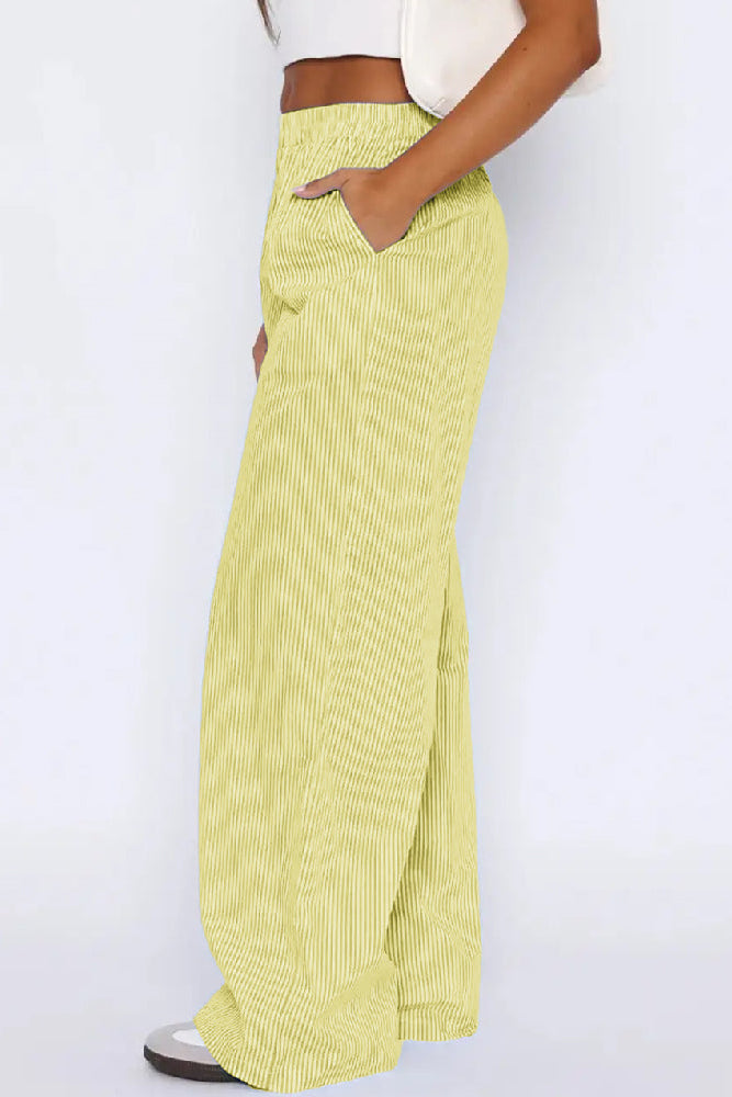 Dalissa | Pantalon Large Femme - Taille Haute et Jambes Larges